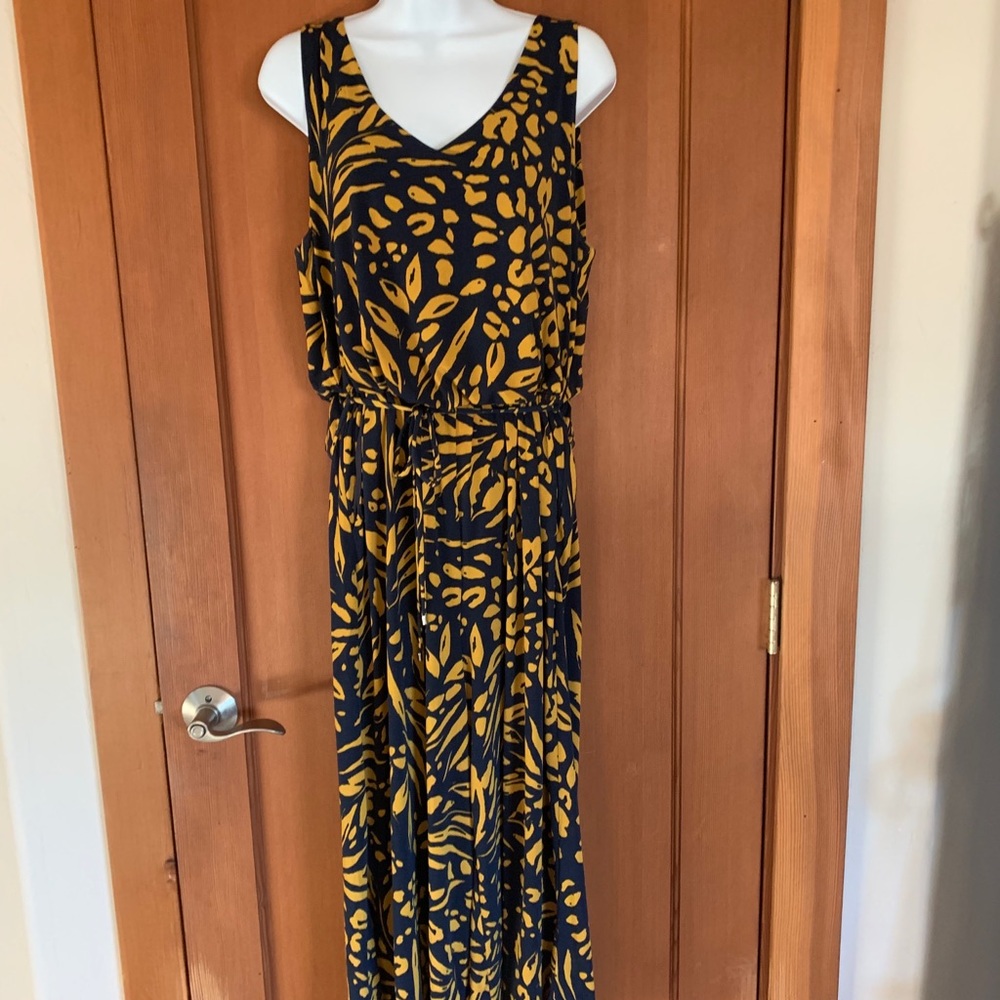 Blue-Gold Jumper 1 piece, sleeveless w/blouson - Picture 3 of 10